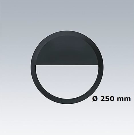 LARA EYELID TRIM SMALL 250 BLK Rámeček černý 250mm oční víčko 2