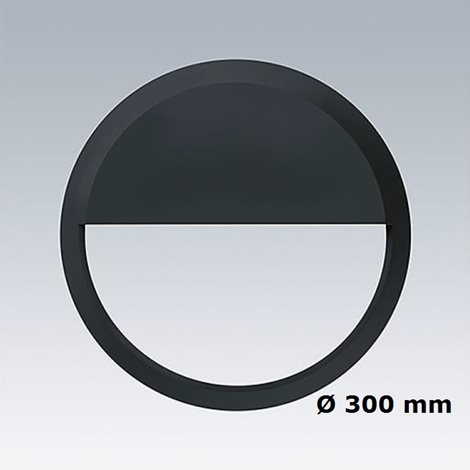 LARA EYELID TRIM LARGE 300 BLK Rámeček černý 300mm oční víčko 2