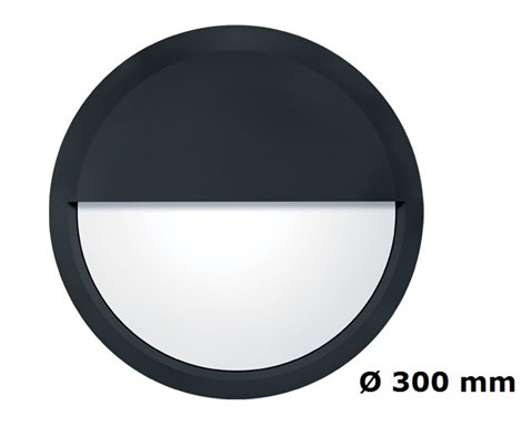 LARA EYELID TRIM LARGE 300 BLK Rámeček černý 300mm oční víčko 1
