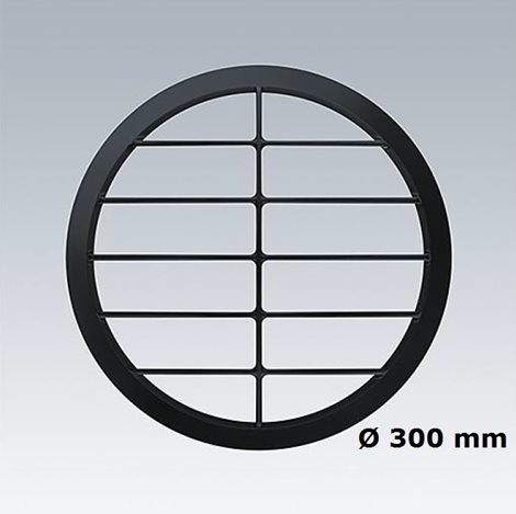 LARA GRILLE TRIM LARGE 300 BLK Rámeček černý 300mm s mřížkou 2