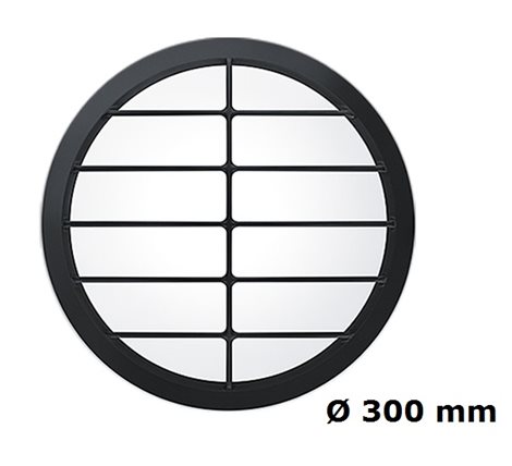 LARA GRILLE TRIM LARGE 300 BLK Rámeček černý 300mm s mřížkou 1