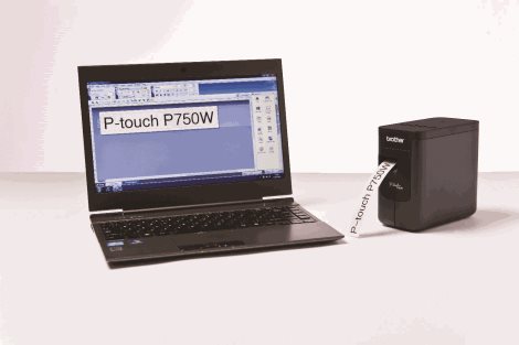 PT-P750W tiskárna samolepících štítků, pásky 6-24mm, automatický odstřih + poloodstřih 3