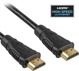 kphdme015 PremiumCord HDMI High Speed + Ethernet kabel, zlacené konektory, 1,5m