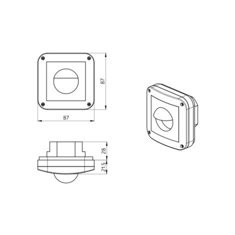 Indoor 180 Frame IP54, white 2