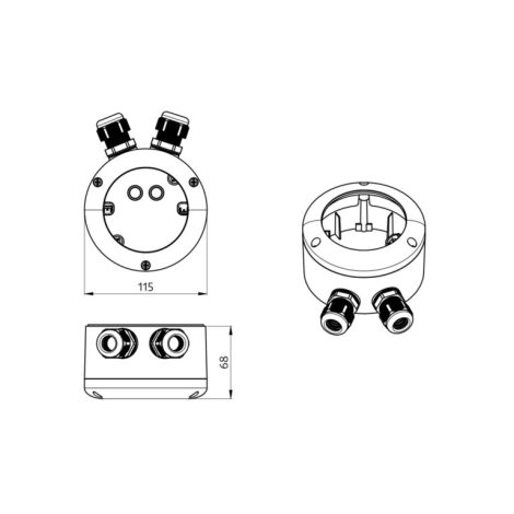 SM Adaptér IP65 pro  PD4-M-xx-SM IP20 2