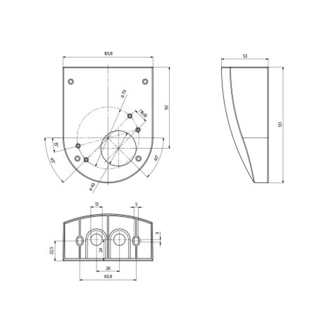 Wall bracket for PD4-C(K)-SM 2