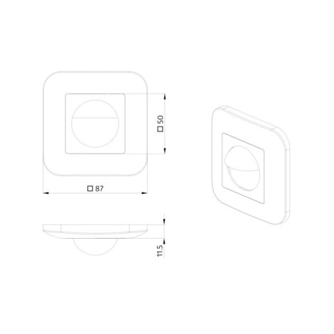 Indoor 180 Frame IP20, RAL7021 2