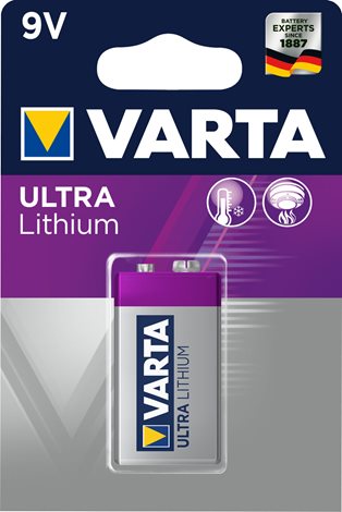 6122  Professional Lithium 9V blok