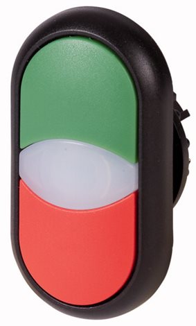 M22S-DDL-GR Dvojité tlačítko, čočka pro signálku