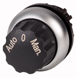 M22-WR3-X94 Ovládací hlavice přepínače, otočná hlavice, s aretací, kroužek titan, 60st, AU