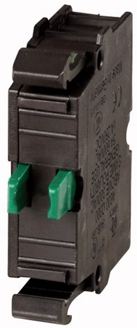 M22-K10 Kontaktní prvek, šroubové svorky, čelní upevnění, 1Z
