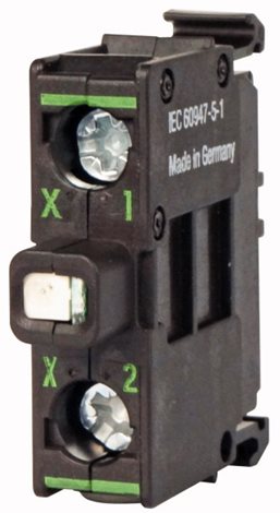 M22-LEDC-W Prvek LED, šroub.svorky, zadní upev. 12-30VAC/DC bílý