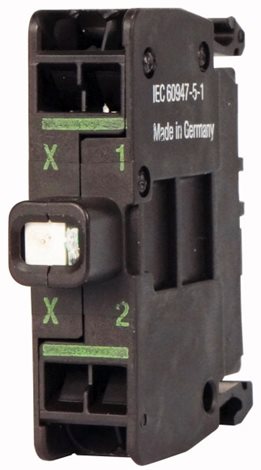 M22-CLEDC-W Prvek LED, bezšoub. sv. , zadní upev. 12-30VAC/DC bílý