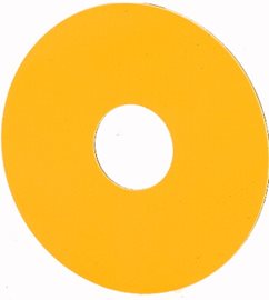 M22-XBK Označ štítek nouzového zastavení, IP66, prům=60, prázdný