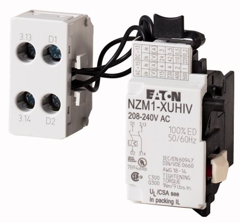 NZM1-XUHIV208-240AC Podpěťová spoušť s pom. kontaktem
