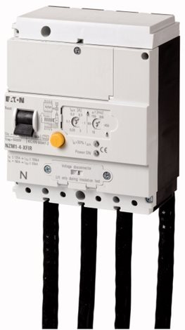 NZM1-4-XFIR Chráničová spoušť pro NZM1, 4pól, boční montáž In=125A, Idn=0.03-3.0A, typ AC