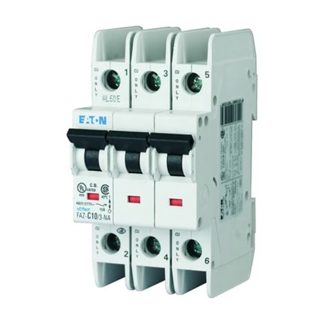 FAZ-B16/3-NA Jistič FAZ (norma UL), char B, 3-pólový, In=16A, Icu=15kA (IEC 60947-2)