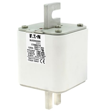 170M6216 Ultra rychlá pojistka pro ochranu polovodičů, 690V, 1250A, 3