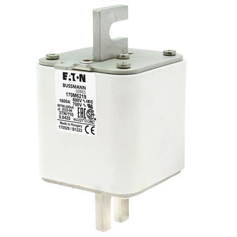 170M6219 Ultra rychlá pojistka pro ochranu polovodičů, 690V, 1600A, 3