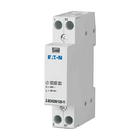 Z-SCH230/1/25-02 Instalační stykač, Uc=230V AC, In=25A, 2vyp. kont.