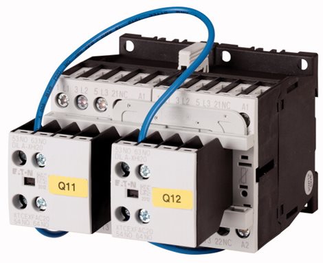 DIULM12/21(24VDC) Reverzační stykačová kombinace 5,5kW AC-3, Uc=24V DC