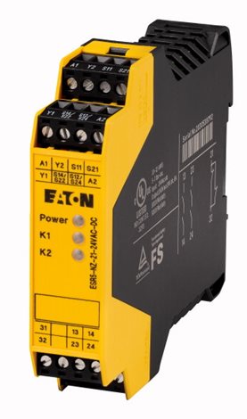 ESR5-NZ-21-24VAC-DC Elektronické bezpečnostní relé, dvouruční ovládání, 24V AC/DC, 2zap 1v
