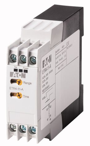 ETR4-11-A Časové relé se zpožděním přítahu, 24-240V DC/50Hz/60Hz, T=0,05s až 6000s