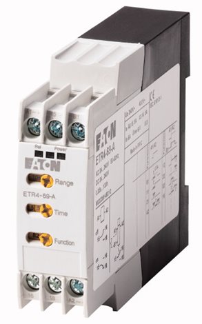 ETR4-69-A Multifunkční relé, 1 přep. kontakt, 24-240V DC/50Hz/60Hz, T=0,05s až 6000s