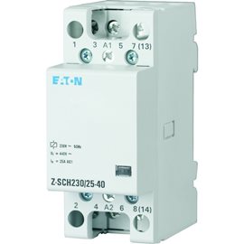 Z-SCH24/25-40 Instalační stykač, Uc=24V AC, In=25A, 4zap. kont.