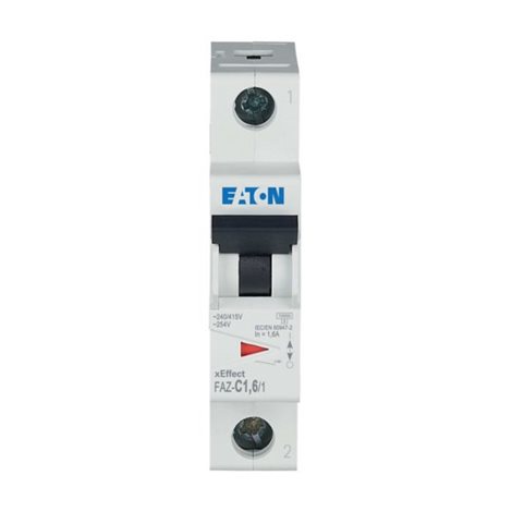 FAZ-C1,6/1 Jistič FAZ, char C, 1-pólový, In=1,6A, Icu=15kA (ČSN EN 60947-2)