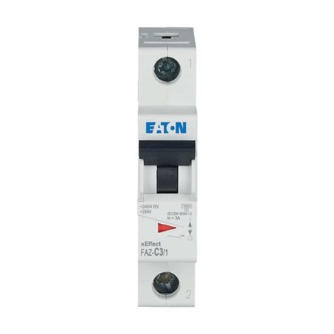 FAZ-C3/1 Jistič FAZ, char C, 1-pólový, In=3A, Icu=15kA (ČSN EN 60947-2)
