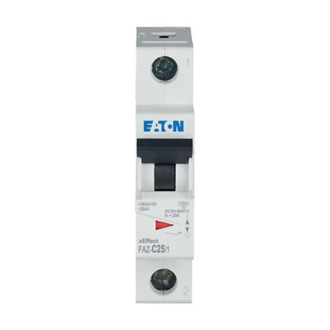 FAZ-C25/1 Jistič FAZ, char C, 1-pólový, In=25A, Icu=15kA