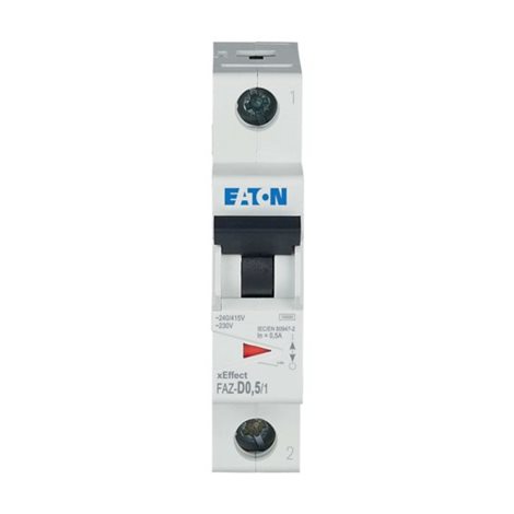 FAZ-D0,5/1 Jistič FAZ, char D, 1-pólový, In=0,5A, Icu=15kA (ČSN EN 60947-2)