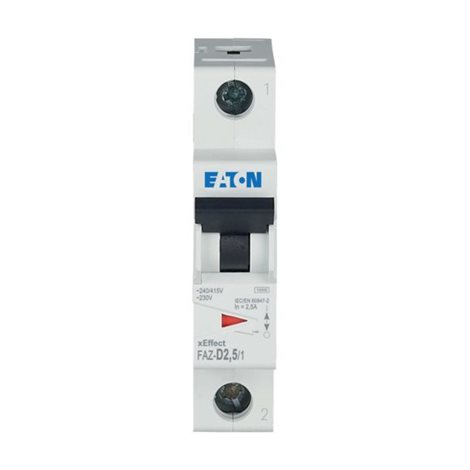 FAZ-D2,5/1 Jistič FAZ, char D, 1-pólový, In=2,5A, Icu=15kA (ČSN EN 60947-2)