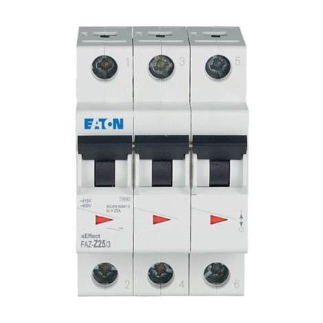 FAZ-Z25/3 Jistič FAZ, char Z, 3-pólový, In=25A, Icn=15kA (ČSN EN 60947-2)