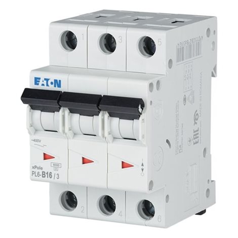 PL6-B16/3 Jistič 3-p, B, 16A, 6kA