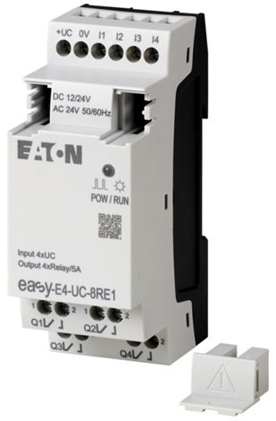 EASY-E4-UC-8RE1 Rozšiřující modul pro easyE4, 12/24V DC, 24V AC, 4 vstupy, 4 reléové výstu
