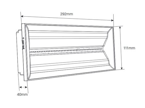 NEXI100-AT NEXITECH LED nouz.svítidlo 100lm 8W, SE, 1,5h, AUTOTEST, IP40 7