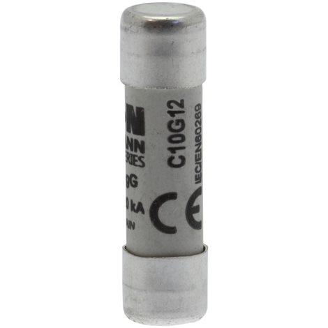 C10G12 Válcová pojistka GG 500V AC 12A C10(10,3x38mm)