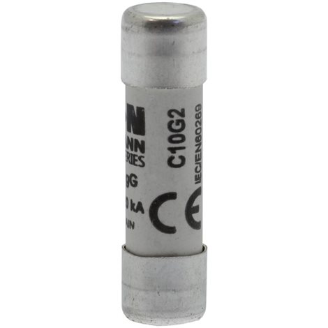 C10G2 Válcová pojistka GG 500V AC 2A C10(10,3x38mm)