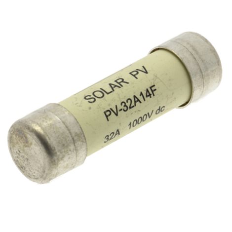 PV-32A14F Ultra rychlá válcová pojistka pro fotovoltaiku, 14x51mm, 1000V DC 32A gPV