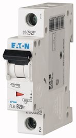PL6-B20/1 jistič 1-p, B, 20A, 6kA