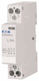 CR2002012 Instalační stykač, tichý, Uc=12V AC/DC, In=20A, 2vyp. kont.