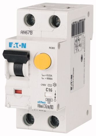 FRBm6-B10/1N/03 Chránič s nadproud. ochranou FRB, typ AC, char B, 1+N-pólový, In=10A