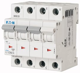 PL7-B16/3N Jistič PL7, char B, 3+N-pólový, Icn=10kA, In=16A