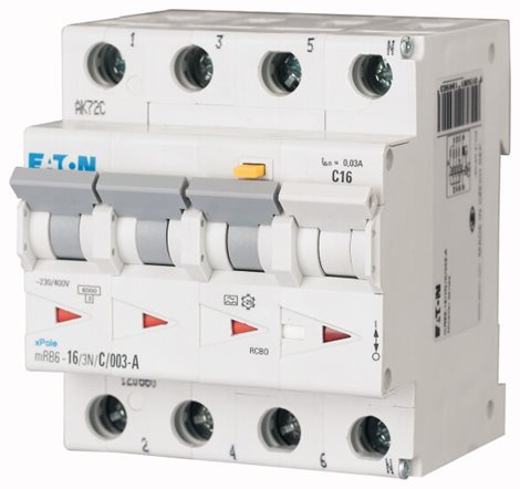mRB6-6/3N/C/03-A Chránič s nadproud.ochranou, Ir=250A, typ A, 3+N, 6kA, char C, In=6A, Idn