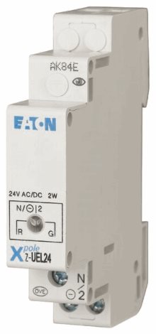 Z-UEL24 Světelné návěstí červená+zelená 1x LED, Un=24V AC/DC