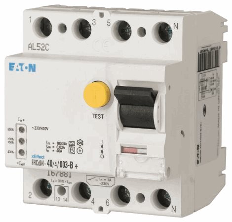 FRCdM-63/4/003-G/B Digitální proudový chránič FRC, typ G/B, 4-pólový, Idn=0,03A, In=63A, I