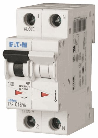 FAZ-B3,5/1N Jistič FAZ, char B, 1+N-pólový, In=3,5A, Icu=15kA (ČSN EN 60947-2)