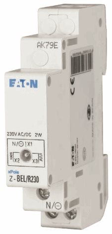 Z-BEL/G24 Světelné návěstí s blikáním zelená, Un=24V AC/DC